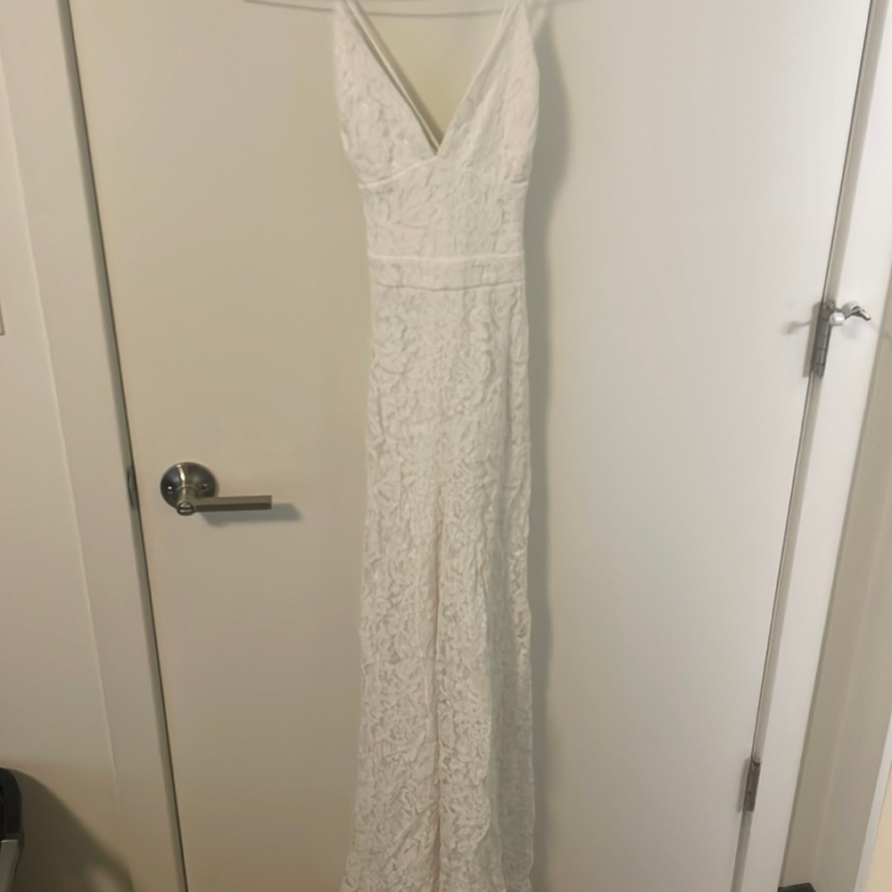 long lace jumpsuit